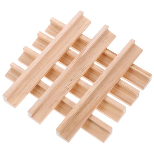Beaupretty 8 Stück Teiliges Holz Domino mit Ablage Multifunktionale Halterungen für Buchstaben DIY Zubehör und Kreative Spiele für Erwachsene von Beaupretty