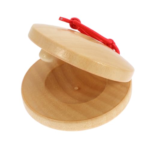 Beaupretty 8 Stück Teiliges Holzkastagnetten Percussion Instrument Musikspielzeug für Frühe Musikalische Bildung Natürliche Klangentwicklung Robust und Sicher für Kleinkinder von Beaupretty