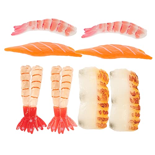 Beaupretty 8 Stück Teiliges Künstliches Sushi Realistische Scheiben Modell Langlebige Simulation Lebensechte Sushi Dekoration für Restaurant Küche Fotos und Veranstaltungen von Beaupretty