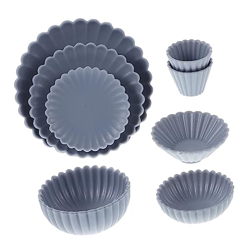 Beaupretty 8 Stück Teiliges Miniatur Geschirrset aus Robustem PVC Mini Küchengeschirr für Puppenhaus und Rollenspiel Leicht Farbecht Dekorativ Geeignet als Kreatives von Beaupretty