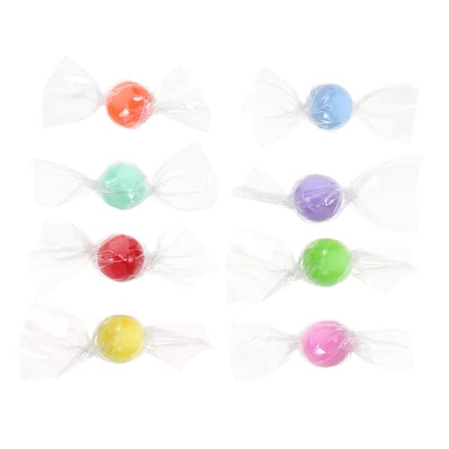 Beaupretty 8 Stück Teiliges Miniatur Zuckerstangen Puppenhaus Deko Bunte Miniatur Süßigkeiten für Scrapbooking und DIY Zubehör von Beaupretty