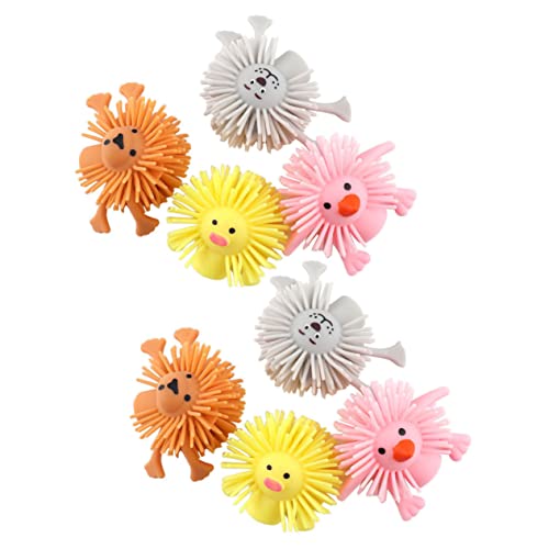 Beaupretty 8 Stück Teiliges Tier Fingerpuppen Set aus Sicherem TPR Material Weiche Kinderspielzeug Fingerpuppen mit Lustigem Design Robust Reißfest für Kleinkinder zur Stressfreien von Beaupretty