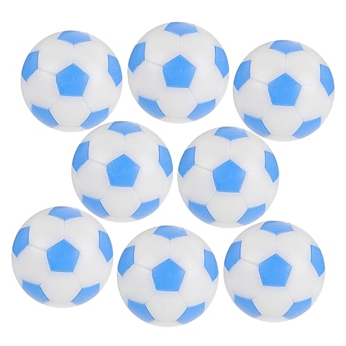 Beaupretty 8 Stück Tischfußball Bälle Mini Kickerbälle für Tischfußball Spiele Ersatzbälle Himmelblau und Weiß für Unterhaltungs und Büroanwendungen von Beaupretty