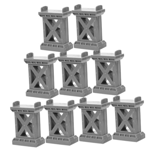 Beaupretty 9 Stück Teiliges Holz Schienenbrücken Zubehör mit Stabilen Train Track Support Risers für Holzeisenbahn Einfache Montage Kompatibel mit Gängigen Holzeisenbahnen zum Erweitern und von Beaupretty