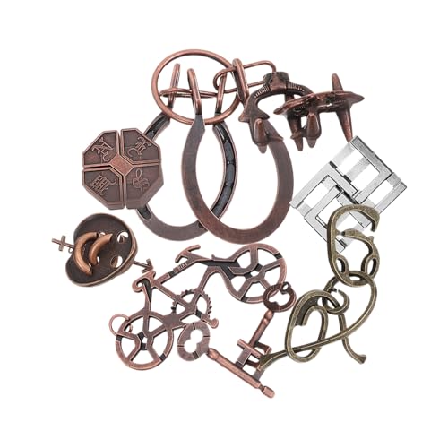 Beaupretty 9 Stück Teiliges Metall Brain Teaser Puzzle Luban Lock Intelligentes Geduldsspiel für Erwachsene Konzentration Logischem und Problemlösungsfähigkeiten Beaupretty 9 Stück Teiliges Metall Brain Teaser Puzzle Luban Lock Intelligentes Geduldsspiel für Erwachsene Konzentration Logischem und Problemlösungsfähigkeiten von Beaupretty