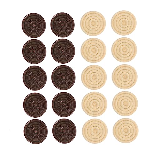 Beaupretty 96 Stück Runder Holz Schachspielstein Teilig für Schach Dame Robust Langlebig Geeignet für Erwachsene für Spieleabende und Kreativität Beaupretty 96 Stück Runder Holz Schachspielstein Teilig für Schach Dame Robust Langlebig Geeignet für Erwachsene für Spieleabende und Kreativität von Beaupretty