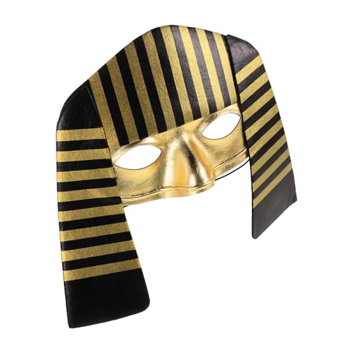 Beaupretty Ägyptische Pharaomaske für Cosplay Kostüm Requisite für Halloween und Partys Detailreiche Langlebige Maske für Bühnenaufführungen und Thematische Veranstaltungen von Beaupretty