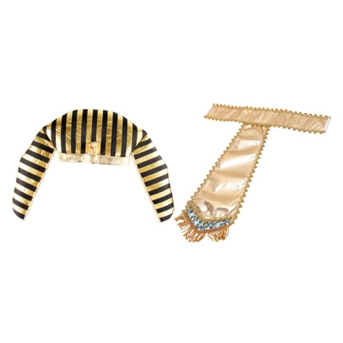 Beaupretty Ägyptischer Pharaoh Cosplay mit Kopfschmuck und Taillengürtel Leichtes Halloween Kostüm Zubehör für Mottoparty Bühne und Themenfeiern Komfortabel und Auffällig Beaupretty Ägyptischer Pharaoh Cosplay mit Kopfschmuck und Taillengürtel Leichtes Halloween Kostüm Zubehör für Mottoparty Bühne und Themenfeiern Komfortabel und Auffällig von Beaupretty