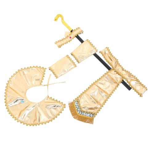 Beaupretty Ägyptisches Kostüm Verkleidung Verstellbar Komplettset mit Kopftuch Gürtel Armmanschetten und Schlangen Stab für Halloween Party Karneval Cosplay Beaupretty Ägyptisches Kostüm Verkleidung Verstellbar Komplettset mit Kopftuch Gürtel Armmanschetten und Schlangen Stab für Halloween Party Karneval Cosplay von Beaupretty
