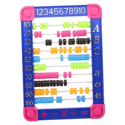 Beaupretty Abacus Rechenrahmen Pädagogisches Zählspielzeug für Farbe Zufällig Verbessert Rechenfähigkeiten und Fördert die Gehirnentwicklung Zufällige Farbe Zufällige Farbe von Beaupretty
