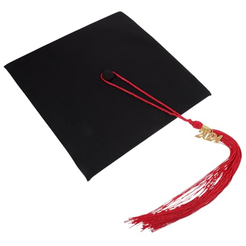 Beaupretty Abiturmütze Männer Mütze Party Hüte Stirnband für Abschlusskappen einstellbar Kappendekorationen für den Abschluss College-Abschlusskappe Mütze mit Quaste Polyester von Beaupretty