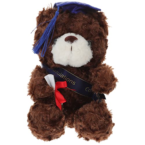 Beaupretty Abschluss Plüschbär mit Doktorhut Weiches Kuscheltier für Graduierungsgeschenke Süßes Erinnerungsstück für Teenager und Erwachsene Souvenir für Schulabschlüsse und Feiern von Beaupretty