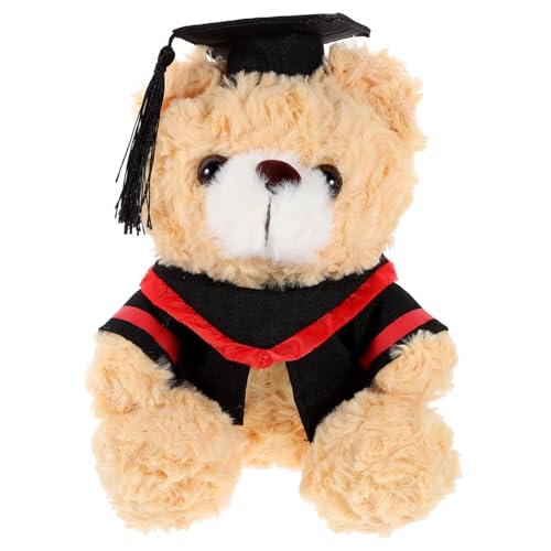 Beaupretty Abschluss Plüschbär mit Doktorhut und Kostüm zur Abschlussfeier für Studenten Hochwertiges Kuscheltier für Grundschule Gymnasium und College von Beaupretty