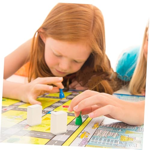 Beaupretty Acryl Spielsteine Weiß DIY Brettspiel Figuren Langlebig Glatt Poliert Vielseitig für Familie Party Freunde von Beaupretty