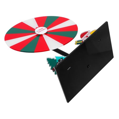 Beaupretty Acryl-preisrad mit Drehbarem Mechanismus Tisch-drehspiel für Partys und Weihnachtsfeiern Mobiles Partyspiel mit Festlichem Design für Gewinnspiele und Interaktive Aktivitäten von Beaupretty