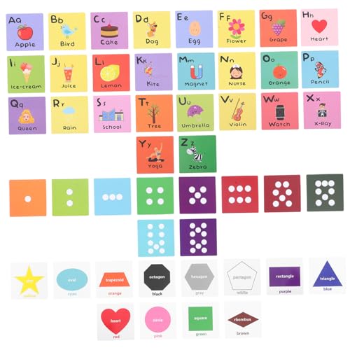 Beaupretty Alphabet Lernkarten Pädagogische Buchstaben Karten mit Bunten Formen und Zahlen Spielerisches Englisch Lernen für Vorschulkinder Kognitive und Sprachentwicklung Beaupretty Alphabet Lernkarten Pädagogische Buchstaben Karten mit Bunten Formen und Zahlen Spielerisches Englisch Lernen für Vorschulkinder Kognitive und Sprachentwicklung von Beaupretty