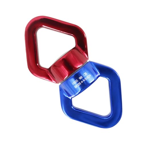 Beaupretty Aluminium Drehwirbel Hängeschaukel Aufhängung Karabiner Förmiger Drehverschluss aus Legiertem Belastbar Rostfrei für Yogatuch Hängematte Gartendeko von Beaupretty