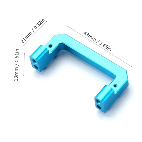 Beaupretty Aluminium Legierung Mount für Rc Crawler Modellauto Feste Montagehalterung Verschleißfestes Langlebiges Zubehör in Blau Ersatzteil zur Rc Auto Aufrüstung von Beaupretty