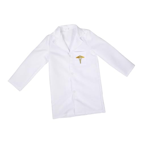 Beaupretty Arztkostüm für Rollenspiele Weißes Laborkittel Outfit für Kleinkinder für Geburtstagsfeiern Bühnenaufführungen Cosplay Beaupretty Arztkostüm für Rollenspiele Weißes Laborkittel Outfit für Kleinkinder für Geburtstagsfeiern Bühnenaufführungen Cosplay von Beaupretty