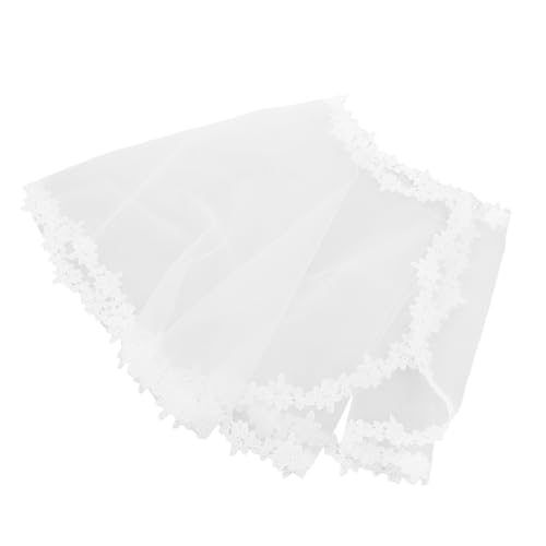 Beaupretty Atmungsaktive Mädchen spitzen gauze schal Frühling Sommer Cape für Hochzeiten und Partys Leichtes Hautfreundliches Blumenmädchen wickeltuch Komfortabler Umhang für Festliche von Beaupretty
