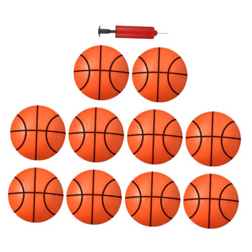 Beaupretty Aufblasbare PVC Basketballspielzeuge mit Pumpe Kleine Bunte Bälle für Tragbares Sportspielzeug für Drinnen und Draußen als für Jungen und Mädchen Zufällige Farbe Zufällige Farbe von Beaupretty