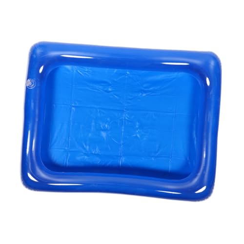 Beaupretty Aufblasbare Sandkasten Spielplatte für PVC Sandbox für Drinnen und Draußen zum Sandspielen für Kreative Projekte Blau von Beaupretty