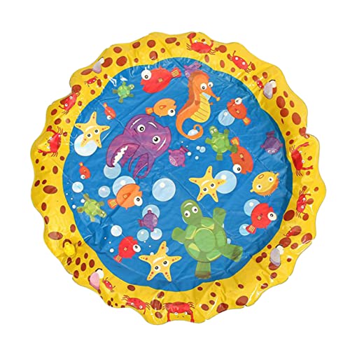 Beaupretty Lustiges Wasserspielzeug für Kinder Aufblasbare Wassersprinkler Spielmatte aus PVC Faltbare Wassermatte für Außenbereich für Garten und Pool Sicher und Einfach zu Verstauen Beaupretty Lustiges Wasserspielzeug für Kinder Aufblasbare Wassersprinkler Spielmatte aus PVC Faltbare Wassermatte für Außenbereich für Garten und Pool Sicher und Einfach zu Verstauen von Beaupretty