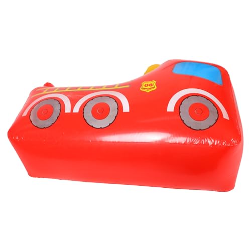 Beaupretty Aufblasbarer Feuerwehrwagen für Lustiges und Sicheres für Drinnen und Draußen Geeignet für Kleinkinder von Jahren Farbenfrohes Design und Langlebiges PVC Material von Beaupretty