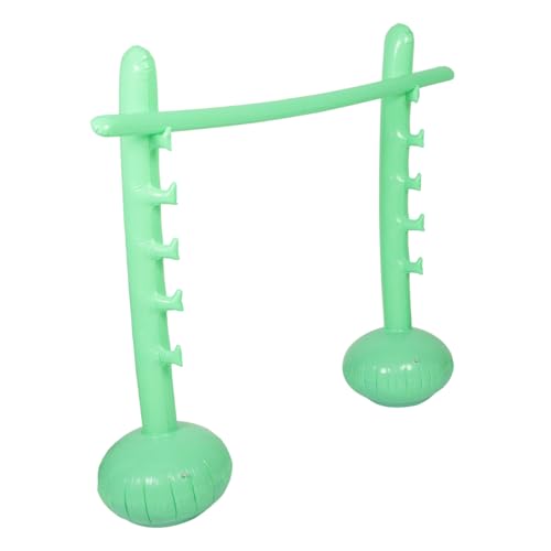 Beaupretty Aufblasbarer Hochsprungstab Verstellbar Sommerparty Spielgerät Interaktives Outdoor Spiel Für Erwachsene Und Grün Für Hawaii Luau Halloween Beach Pool Veranstaltungen von Beaupretty