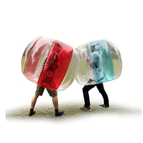 Beaupretty Aufblasbarer PVC Bumper Ball für Erwachsene Transparent und Blau Stoßfester Bubble Ball für Outdoor Spaß Körperumhüllender Spielball für Party Strand und Garten Sicher und von Beaupretty