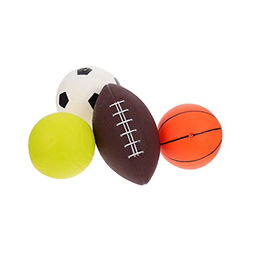 Beaupretty Aufblasbares Spielzeugball Set aus PVC Teiliges Set mit Fußball Rugby Volleyball und Basketball für Sicher und Zufällige Farbe Zufällige Farbe Beaupretty Aufblasbares Spielzeugball Set aus PVC Teiliges Set mit Fußball Rugby Volleyball und Basketball für Sicher und Zufällige Farbe Zufällige Farbe von Beaupretty