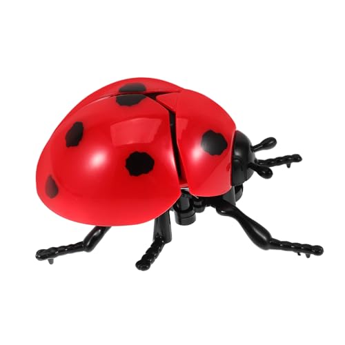 Beaupretty Aufzieh Marienkäfer mit Realistischem Kopf und Schwanzwackeln Kognitives Wind Up Tier für Interaktives Party aus Langlebigem Kunststoff Fördert Hand Augen Koordination von Beaupretty