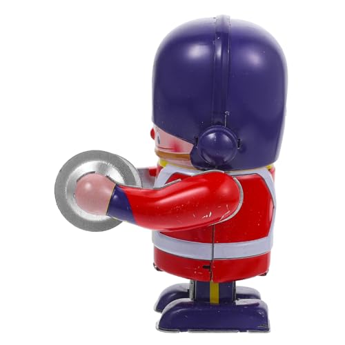 Beaupretty Aufziehbarer Blechroboter mit Trommel Cartoon Design Lustiger Mechanischer Blechspielzeug Roboter für Sammler Sicheres Wind up Geschenk für Feiertage und Partys von Beaupretty