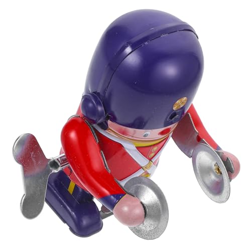 Beaupretty Aufziehbarer Blechroboter mit Trommel Verschleißfestes Niedliches Cartoon Wind Up für Sammler Batteriefrei Langlebig Kreatives von Beaupretty