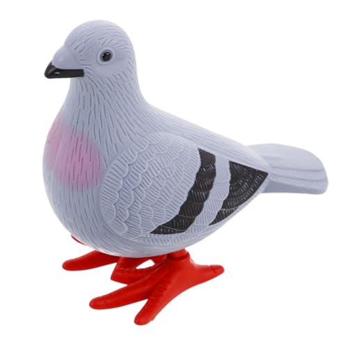Beaupretty Aufziehspielzeug Taube Graues Vintage Wind Up Vogelspielzeug Windspiel Blechspielzeug Hüpft Wie Echte Taube Spielerisch Hand Auge Koordination Fördernd von Beaupretty
