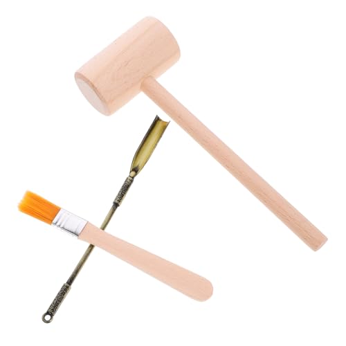 Beaupretty Ausgrabungsset Archäologie Teiliges Digging Tool Kit mit Holzhammer Luoyang Schaufel Kleiner Bürste für Schatzsuche und Mineralienentdeckung Kreatives Lernspielzeug für Mädchen von Beaupretty