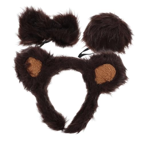 Beaupretty Bär Ohren Haarreif Leichtes Bequemes Cosplay Zubehör Geeignet für Mädchen Party Karneval Geburtstag und Maskerade Wiederverwendbares Tier Kostüm Accessoire Niedliche Bärenohren von Beaupretty