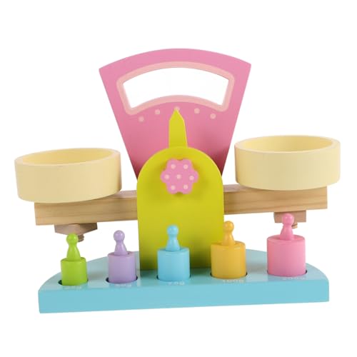 Beaupretty Balance für Holzspielzeug zur Mathematischer Lernhilfe für Kognitive Fähigkeiten Montessori für Eltern Junge Mädchen Aktivitäten zum Experimentieren von Beaupretty
