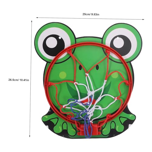 Beaupretty Basketballkorb Indoor Cartoon Frosch Design Wandmontage Sicheres ohne Metallteile Fördert Hand Auge Koordination und Motorische Fähigkeiten für Geburtstagsgeschenke von Beaupretty