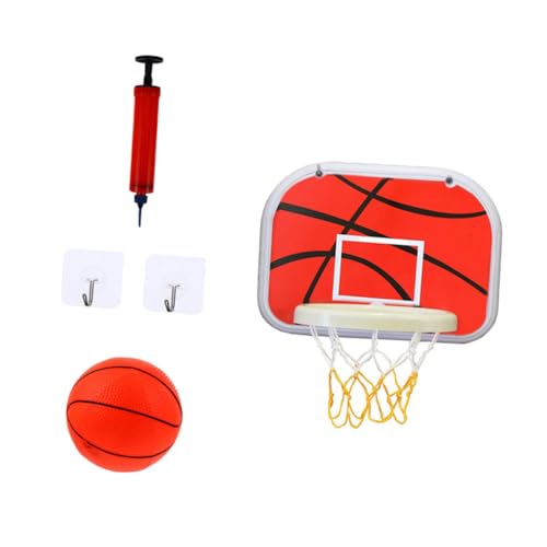 Beaupretty Basketballkorb Set Wandmontage Basketballspielzeug mit Ball Luftpumpe und Haken Indoor Outdoor Basketballspiel für Jungen Mädchen Leichtes Abs Material Zufällige Farbe von Beaupretty