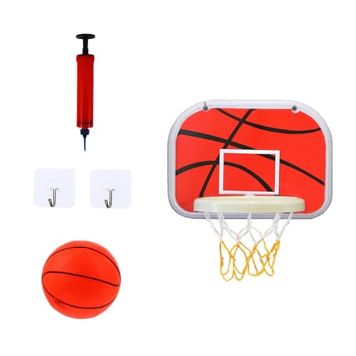 Beaupretty Basketballkorb zum Aufhängen Wandmontage Indoor Basketballspielset mit Ball Pumpe und Haken für Drinnen und Kindergarten Abs Kunststoff Basketballspielzeug Zufällige Farbe von Beaupretty