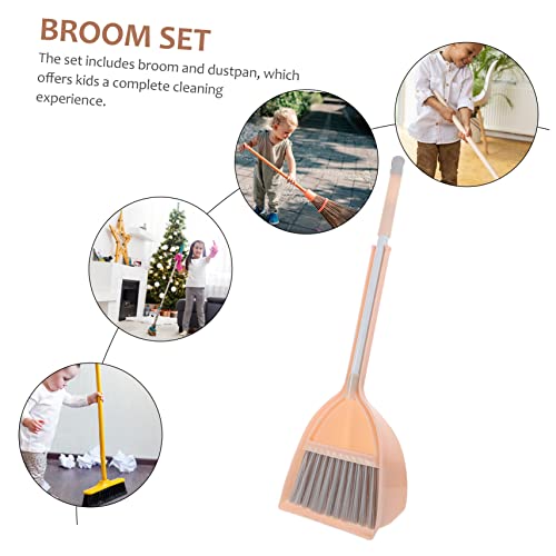 Beaupretty Besen Set mit Kehrschaufel Verstellbarer Besen Leichtes Reinigungsset für Mädchen und Jungen Robustes Hausarbeit Putzwerkzeug Orange Beaupretty Besen Set mit Kehrschaufel Verstellbarer Besen Leichtes Reinigungsset für Mädchen und Jungen Robustes Hausarbeit Putzwerkzeug Orange von Beaupretty