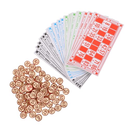 Beaupretty Bingo Brettspiel mit Zahlenschach und Wiederverwendbaren Bingokarten Logisches und Lustiges Gesellschaftsspiel für Erwachsene und Tragbar für Party und Spielabende Beaupretty Bingo Brettspiel mit Zahlenschach und Wiederverwendbaren Bingokarten Logisches und Lustiges Gesellschaftsspiel für Erwachsene und Tragbar für Party und Spielabende von Beaupretty
