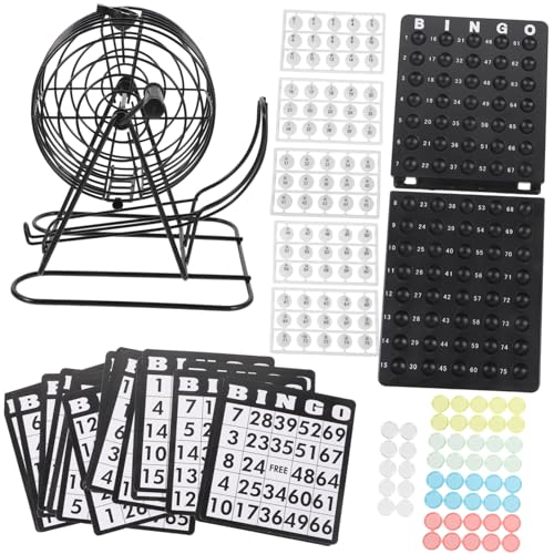 Beaupretty Bingo Spiel American Style Party Set Buntes Gesellschaftsspiel mit Langlebigen Transparent Beschichteten Kugeln Einfache Handhabung für Große Gruppen und Familienspaß von Beaupretty