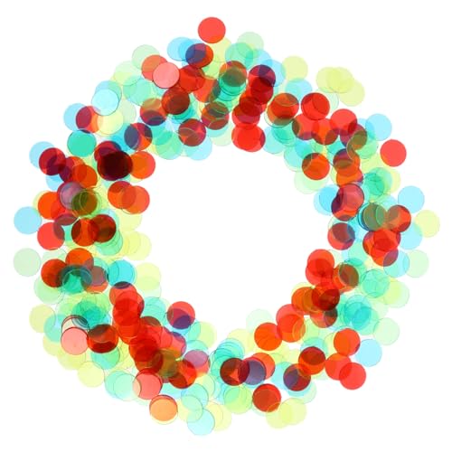 Beaupretty Bingo Spielchips Kunststoff Zählchips Farbige Runde Marker für Robust und Wasserfest für Mathematik Lernen Sortieren Zählen und Gruppieren Zufällige Farbe Zufällige Farbe von Beaupretty
