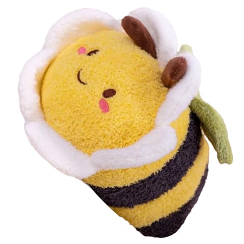 Beaupretty Blumenbienen Kissen Cartoon Plüsch Blumen Biene Dekoration Kinderzimmer Schlafzimmer Wohnzimmer Blumenbienen Gefüllt Blume Biene Puppe von Beaupretty