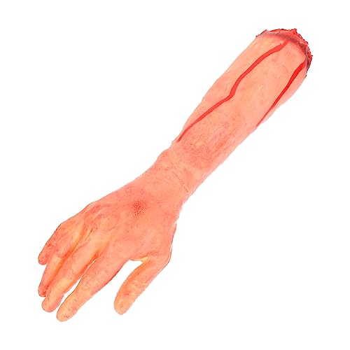 Beaupretty Blutige Gefälschte Hand für Spukhaus Dekoration Gruselige Körperteile für Halloween Party für Schaurige Überraschungen und Thematische Aufführungen von Beaupretty