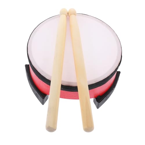 Beaupretty Bodentrommel für Rote Percussion Instrumente mit Schlägeln für Musikpädagogik und Kreative Spielstunden Fördert Frühkindliche Entwicklung und Musikalität von Beaupretty