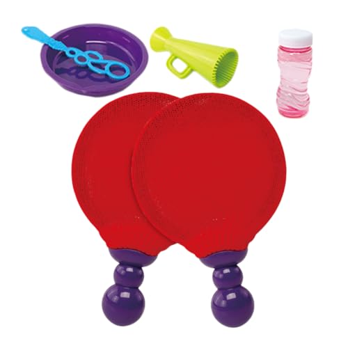 Beaupretty Bubble Racket Spielset aus Sicherem Kunststoff Glatte Oberfläche Interaktives Spieler Blasenspielzeug für Drinnen und Draußen Kinderfreundlich Fördert Soziale Interaktion und von Beaupretty