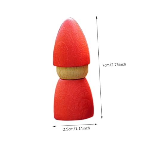 Beaupretty Bunte Holzpuppe Montessori Lernspielzeug für Ab Jahr Farbige Bauklötze zur Farberkennung Umweltfreundlich und Sicher für Motorik und Hand Auge Koordination von Beaupretty